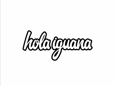 Logo Concept for "Hola Iguana"!! branding design flat graphic design icon illustration logo ui vector