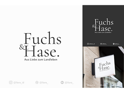 Unused Logo Concept for "Fuchs&Hase", For Sale!!