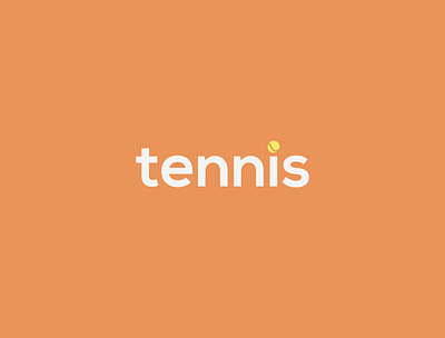 Tennis design exploration playful typography wordasimage wordmark