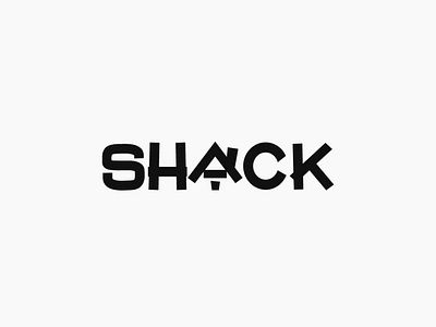 Shack concept minimal type typedesign typography word as image