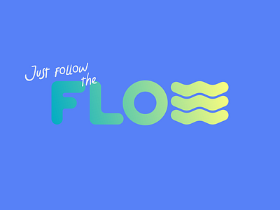 Flow Caption #1 branding concept design gradient logo