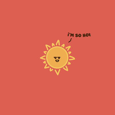 The sun - Weather Mood concept hot illustration minimal mood sun weather