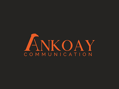 Ankoay Communication Logo agency branding communication concept eagle logo madagascar typography