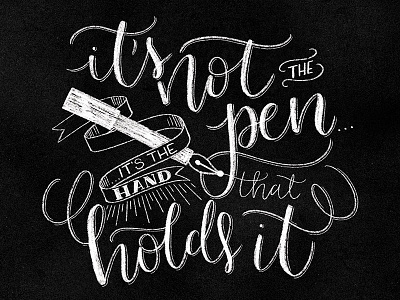 It's not the pen... chalk chalk artist chalk lettering hand lettering lettering lettering artist