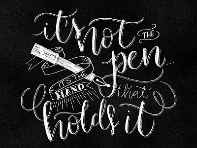 It's not the pen...