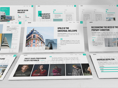 Arquitec - Architecture Powerpoint Template business presentation clean finance investor lookbook minimal pitchdeck powerpoint template presentation simple