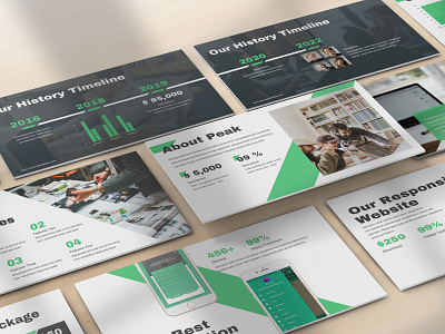 Peak - Consulting Powerpoint Template business presentation clean investor lookbook minimal pitchdeck powerpoint template presentation proposal simple slides