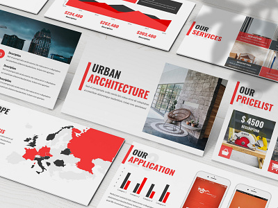 Urban - Architecture Powerpoint Template business presentation clean finance investor lookbook pitchdeck powerpoint template presentation simple slides