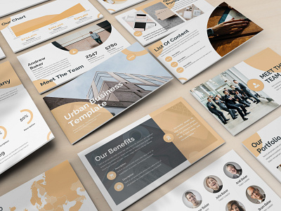 Urban - Business Powerpoint Template abstract business presentation clean lookbook minimal pitchdeck powerpoint template presentation proposal slides