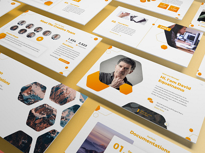 Dinero - Hexagon Powerpoint Template