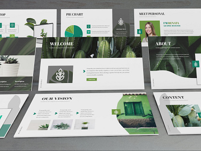 Nismara - Natural Powerpoint Template business presentation finance investor lookbook minimal pitchdeck powerpoint template presentation simple slides