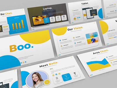 Boo - Multipurpose Creative Powerpoint Template business presentation clean finance investor lookbook minimal powerpoint template presentation simple slides