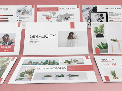 Simplycity - Minimalist Powerpoint Template clean finance investor lookbook minimal pitchdeck powerpoint template presentation proposal slides