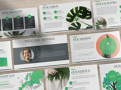 Naturalies - GoGreen Powerpoint Template business presentation clean finance lookbook minimal pitchdeck powerpoint template presentation proposal simple