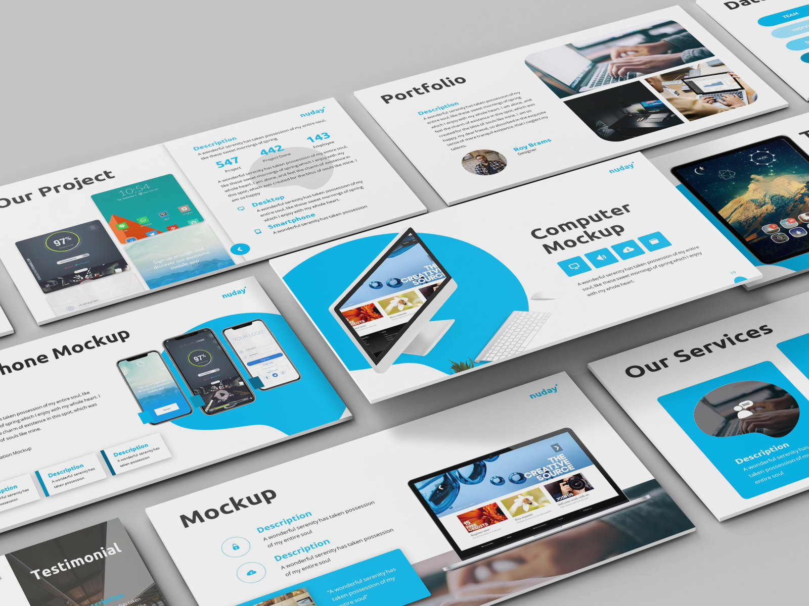 Nuday - Developer Powerpoint Template by SlideFactory on Dribbble