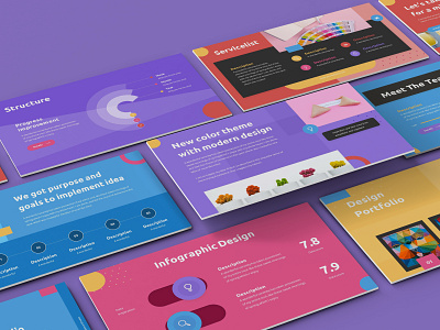 Caluta - Creative Powerpoint Template by Slidefactory Studio on Dribbble