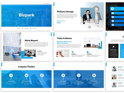 Bizpark - Business Powerpoint Template by Slidefactory Studio on Dribbble