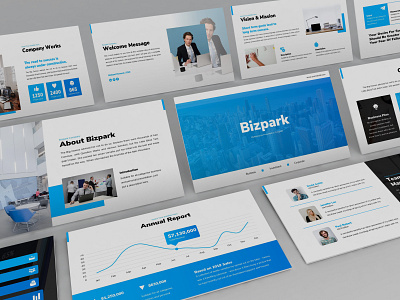 Bizpark - Business Powerpoint Template app business presentation corporate education lookbook manager mobile modern pitchdeck powerpoint template presentation seminar simple telecommuniting webinar