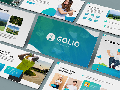 Golio - Golf Powerpoint Template abstract ball business presentation club course golfing health league lookbook pitchdeck powerpoint template presentation professional simple technology