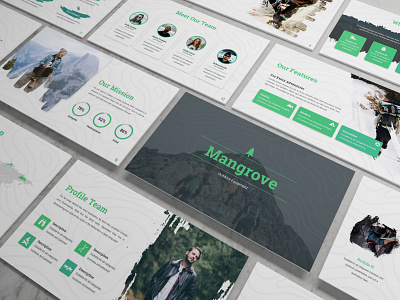 Mangrove - Adventure Powerpoint Template business presentation clean finance investor lookbook minimal pitchdeck powerpoint template presentation slides