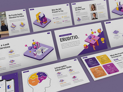 Eruditio – Education Presentation Template education minimal pitchdeck powerpoint template presentation simple slides