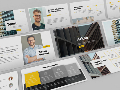 Arkae – Architecture Presentation Template architecture clean design minimal pitchdeck powerpoint template presentation simple