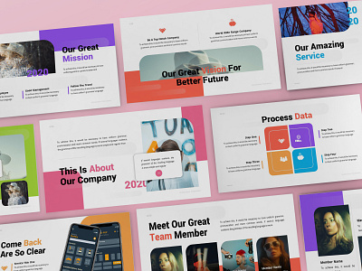 Variant – Colorful Presentation Template (Free Version) colorful minimal pitchdeck powerpoint template presentation simple slides