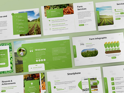 Tirisia – Agriculture Presentation Template abstract agriculture business presentation clean green keynote template lookbook pitchdeck plant powerpoint template presentation simple slides