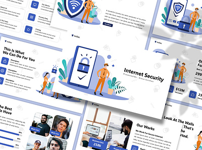 Intsec – Internet Security Presentation Template business presentation illustration internet internet security keynote template lookbook pitchdeck powerpoint template presentation proposal simple slides