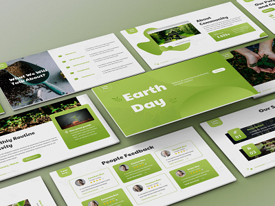 Earth Day – Environment Presentation Template clean design earth earth day gardening keynote template lookbook minimal pitchdeck powerpoint template presentation proposal slides