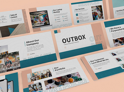 Outbox – Creative Presentaion Template abstract agency branding business presentation clean colorful creative event fashion fun geometric keynote template lookbook minimal pastel pitchdeck powerpoint template presentation proposal slides