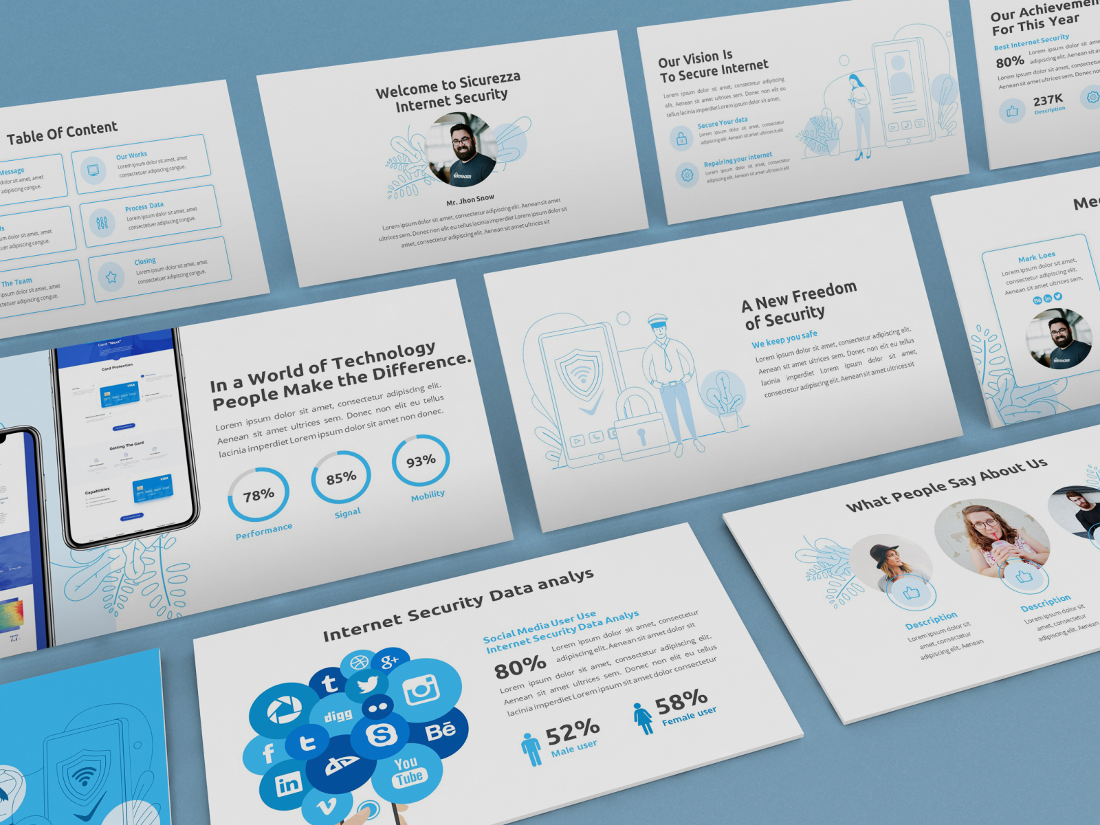 Sicurezza – Security Presentation Template by Slidefactory Studio on ...