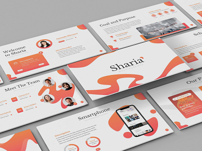 Sharia – Multipurpose Presentation Template advertising annual brochure business presentation corporate design flowchart geometric green infographics modern orange powerpoint template presentation promotion purple report simple slides timeline