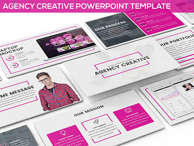 Agency Creative Powerpoint Template bold business business proposal investor keynote template multipurpose pink pitchdeck powerpoint template presentation swiss design