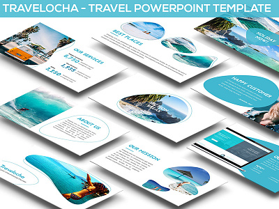 Travelocha - Travel Powerpoint Template abstract clean cottage hotel keynote template keynote theme minimal pitchdeck powerpoint template powerpoint theme simple travel