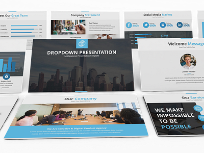 Dropdown Powerpoint Presentation Template