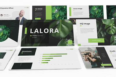 Lalora - Green Business Template business presentation keynote keynote template lookbook pitchdeck powerpoint template presentation simple slides