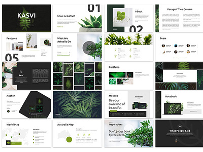 KASVI - Nature Powerpoint Template by SlideFactory on Dribbble