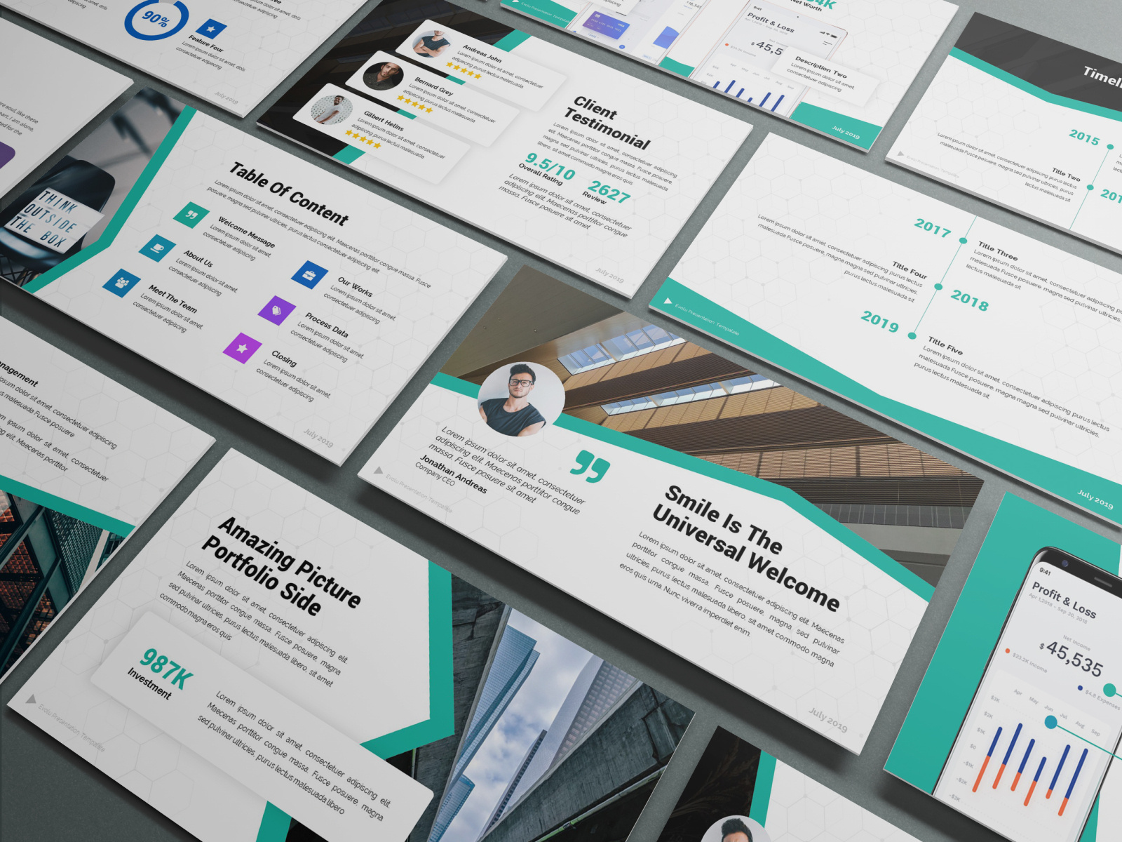 Evolu - Business Powerpoint Template by SlideFactory on Dribbble