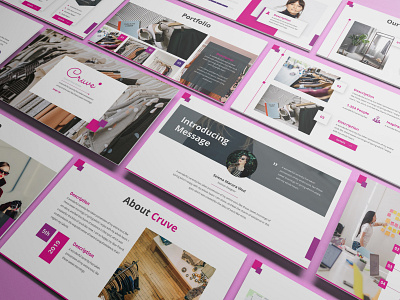 Cruve - Fashion Powerpoint Template business presentation clean illustration lookbook minimal pitchdeck powerpoint template presentation simple slides