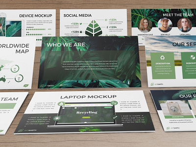 Aftearth - Eco Powerpoint Template abstract business presentation investor lookbook minimal pitchdeck powerpoint template presentation simple slides