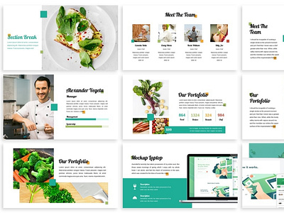 Vegeta - Food Powerpoint Template by SlideFactory on Dribbble