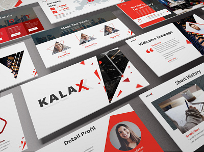 Kalax - Abstract Powerpoint Template abstract business presentation clean lookbook pitchdeck powerpoint template presentation proposal simple slides
