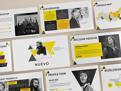 Nuevo - Abstract Powerpoint Template business presentation clean finance investor lookbook pitchdeck powerpoint template presentation proposal simple slides