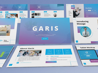 Garis - Graphic Design Powerpoint Template business presentation clean finance investor lookbook pitchdeck powerpoint template presentation simple slides