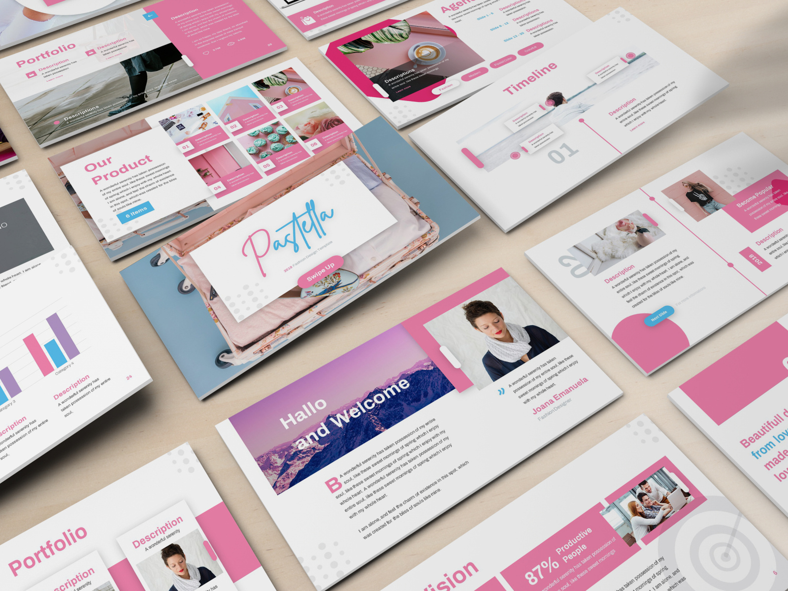 Pastella - Fashion Powerpoint Template by SlideFactory on Dribbble