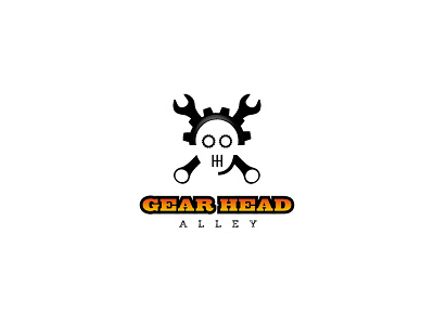 gearheadalley logo brand identity branding logo