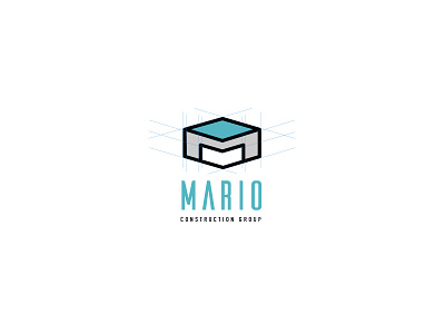 mario construction group brand identity logo logo design logo mark logo mark symbol