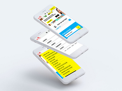 mobile design school website