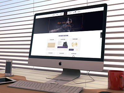BTS - fashion auctions webdesign apple auction clean desk elegant fashion mac minimal web webdesign woman ysl